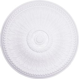 Ekena Millwork - CM42SP_P - Endurathane Springtime Ceiling Medallion, 42 1/2"OD x 4 5/8"P (Fits Canopies up to 9 3/8")