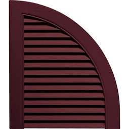 Mid-America - 00970002 - 14 1/2"W x 17"H Quarter Round Arch Top Open Louver (Per Pair)