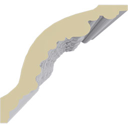 Ekena Millwork - MLD04X05X06WA - Endurathane Wakefield Crown Moulding, 4 3/4"H x 5 1/8"P x 6"F x 94 1/2"L, Factory Primed