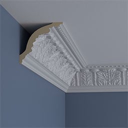 Ekena Millwork - MLD04X05X06WA - Endurathane Wakefield Crown Moulding, 4 3/4"H x 5 1/8"P x 6"F x 94 1/2"L, Factory Primed