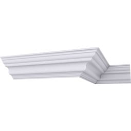Ekena Millwork - MLD05X06X08VE - Endurathane Versailles Crown Moulding, 5 5/8"H x 6 3/8"P x 8 1/2"F x 94 1/2"L, Factory Primed