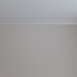 Ekena Millwork - MLD01X01X02ED - Endurathane Edinburgh Traditional Crown Moulding, 1 3/4"H x 1 3/4"P x 2 1/2"F x 94 1/2"L, Factory Primed