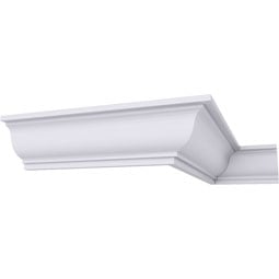 Ekena Millwork - MLD01X01X02JA - Endurathane Jackson Traditional Crown Moulding, 1 5/8"H x 1 5/8"P x 2 1/4"F x 94 1/2"L, Factory Primed