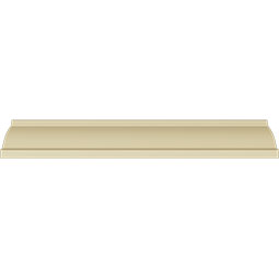 Ekena Millwork - MLD02X02X02KE - Endurathane Kent Traditional Smooth Crown Moulding, 2"H x 2"P x 2 3/4"F x 94 1/2"L, Factory Primed