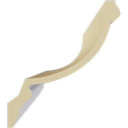 Ekena Millwork - MLD06X05X08CL - Endurathane Claremont Traditional Crown Moulding, 6 1/2"H x 5 3/4"P x 8 5/8"F x 94 1/2"L, Factory Primed