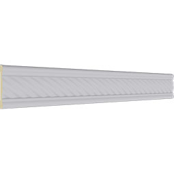 Ekena Millwork - MLD02X00AL - Endurathane Classic Alexandria Rope Panel Moulding, 2 3/8"H x 3/8"P x 94 1/2"L, Factory Primed