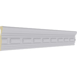 Ekena Millwork - MLD02X00NO - Endurathane Norwich Dentil Panel Moulding, 2 5/8"H x 3/4"P x 94 1/2"L, Factory Primed