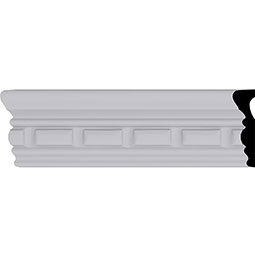 Ekena Millwork - MLD02X00NO - Endurathane Norwich Dentil Panel Moulding, 2 5/8"H x 3/4"P x 94 1/2"L, Factory Primed