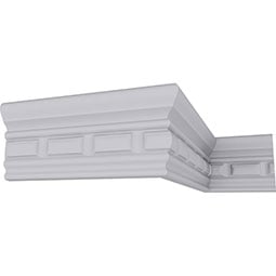 Ekena Millwork - MLD02X00NO - Endurathane Norwich Dentil Panel Moulding, 2 5/8"H x 3/4"P x 94 1/2"L, Factory Primed