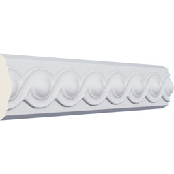 Ekena Millwork - PML02X00FO - Endurathane Foster Running Coin Panel Moulding, 2 3/8"H x 3/4"P x 94 1/2"L, Factory Primed