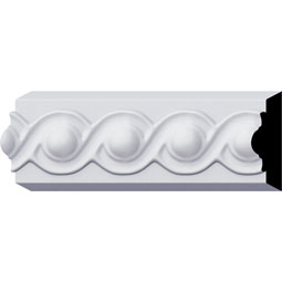 Ekena Millwork - PML02X00FO - Endurathane Foster Running Coin Panel Moulding, 2 3/8"H x 3/4"P x 94 1/2"L, Factory Primed