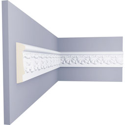 Ekena Millwork - PML02X00AC - Endurathane Acanthus Leaf Panel Moulding, 2 1/2"H x 1/2"P x 94 1/2"L, Factory Primed