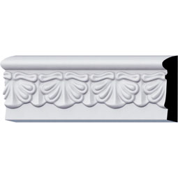 Ekena Millwork - PML02X00AC - Endurathane Acanthus Leaf Panel Moulding, 2 1/2"H x 1/2"P x 94 1/2"L, Factory Primed