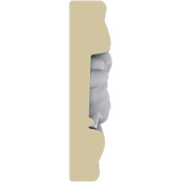 Ekena Millwork - MLD02X00SA - Endurathane Salem Panel Moulding, 2 1/4"H x 1/2"P x 94 1/2"L, Factory Primed