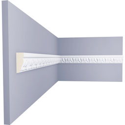 Ekena Millwork - PML01X00NE - Endurathane Nexus Acanthus Leaf Panel Moulding, 1 1/4"H x 1/2"P x 94 1/2"L, Factory Primed