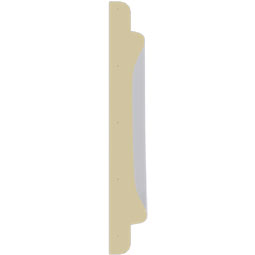 Ekena Millwork - MLD02X00BU - Endurathane Bulwark Panel Moulding, 2 1/2"H x 3/8"P x 94 1/2"L, Factory Primed
