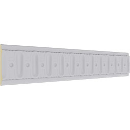 Ekena Millwork - MLD02X00BU - Endurathane Bulwark Panel Moulding, 2 1/2"H x 3/8"P x 94 1/2"L, Factory Primed