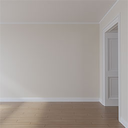 Ekena Millwork - MLD02X00BU - Endurathane Bulwark Panel Moulding, 2 1/2"H x 3/8"P x 94 1/2"L, Factory Primed