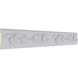 Ekena Millwork - MLD02X00KE - Endurathane Kent Running Flower Panel Moulding, 2 1/8"H x 5/8"P x 94 1/2"L, Factory Primed