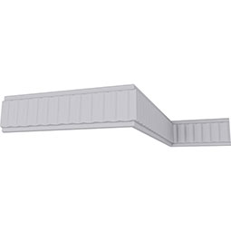 Ekena Millwork - MLD01X00VI - Endurathane Vincent Panel Moulding, 1 1/2"H x 1/4"P x 94 1/2"L, Factory Primed
