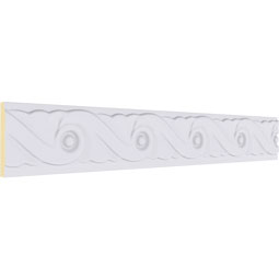 Ekena Millwork - MLD02X00MA - Endurathane Marseille French Scroll Chair Rail2 1/8"H x 3/8"P x 94 1/2"L, Factory Primed