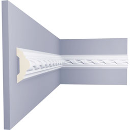 Ekena Millwork - PML02X00VA - Endurathane Valeriano Ribbon Panel Moulding, 2"H x 3/4"P x 94 1/2"L, Factory Primed