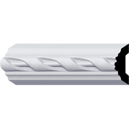 Ekena Millwork - PML02X00VA - Endurathane Valeriano Ribbon Panel Moulding, 2"H x 3/4"P x 94 1/2"L, Factory Primed