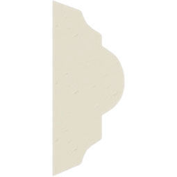 Ekena Millwork - PML00X00OD - Endurathane Odessa Bead & Barrel Panel Moulding, 7/8"H x 3/8"P x 94 1/2"L, Factory Primed