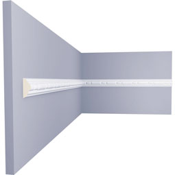 Ekena Millwork - PML00X00OD - Endurathane Odessa Bead & Barrel Panel Moulding, 7/8"H x 3/8"P x 94 1/2"L, Factory Primed