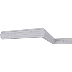 Ekena Millwork - MLD01X00CR - Endurathane Crendon Bead & Barrel Panel Moulding, 1"H x 5/8"P x 94 1/2"L, Factory Primed