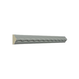 Ekena Millwork - MLD01X00BU - Endurathane Bulwark Rope Panel Moulding, 1"H x 5/8"P x 94 1/2"L, Factory Primed