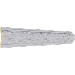 Ekena Millwork - MLD03X01DU - Endurathane Dublin Leaves Panel Moulding, 3"H x 1 1/8"P x 94 1/2"L, Factory Primed