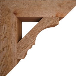 Ekena Millwork - BKTBOA06 - Balboa Slat Rough Sawn Bracket