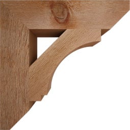 Ekena Millwork - BKTIMP06 - Imperial Slat Rough Sawn Bracket