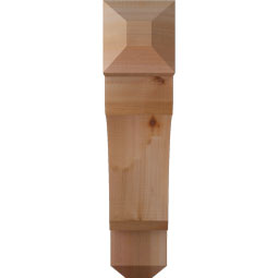 Ekena Millwork - BKTLEC04 - Legacy Craftsman Rough Sawn Bracket