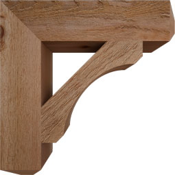 Ekena Millwork - BKTLEC04 - Legacy Craftsman Rough Sawn Bracket