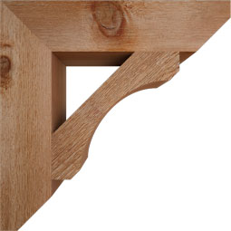 Ekena Millwork - BKTLEC06 - Legacy Slat Rough Sawn Bracket
