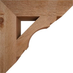 Ekena Millwork - BKTOLY06 - Olympic Slat Rough Sawn Bracket