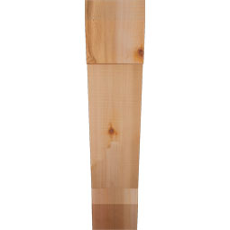 Ekena Millwork - BKTTRA06 - Traditional Slat Rough Sawn Bracket