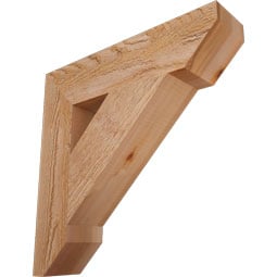 Ekena Millwork - BKTTRA06 - Traditional Slat Rough Sawn Bracket
