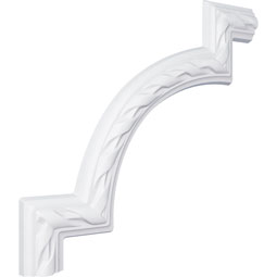 Ekena Millwork - PML11X11JA - Endurathane Jackson French Ribbon Panel Moulding Corner, 12 3/8"W x 11 3/4"H (matches moulding PML01X00JA), Factory Primed