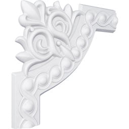 Ekena Millwork - PML10X10FO - Endurathane Foster Running Coin Panel Moulding Corner, 11 1/4"W x 10 1/4"H (matches moulding PML02X00FO), Factory Primed