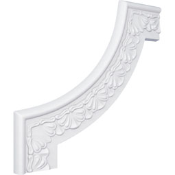 Ekena Millwork - PML10X10AC - Endurathane Acanthus Leaf Panel Moulding Corner, 11 7/8"W x 10 7/8"H (matches moulding PML02X00AC), Factory Primed