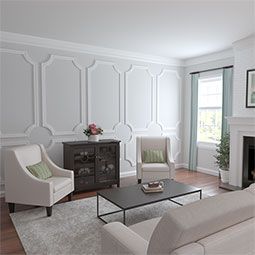 Ekena Millwork - PML10X10AC - Endurathane Acanthus Leaf Panel Moulding Corner, 11 7/8"W x 10 7/8"H (matches moulding PML02X00AC), Factory Primed
