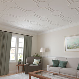 Ekena Millwork - PML08X08MD - Endurathane Middlesborough Egg & Dart Panel Moulding Corner, 9 3/8"W x 8 3/8"H (matches moulding PML01X00MD), Factory Primed