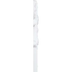 Ekena Millwork - PML10X10RA - Endurathane Raymond Egg & Dart Panel Moulding Corner, 11 1/4"W x 10 1/4"H (matches moulding PML02X00RA), Factory Primed