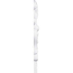 Ekena Millwork - PML08X08OD - Endurathane Odessa Bead & Barrel Panel Moulding Corner, 9 1/4"W x 8 1/4"H (matches moulding PML00X00OD), Factory Primed