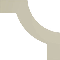 Ekena Millwork - PML10X10MI - Endurathane Milton Running Leaf Panel Moulding Corner, 10"W x 10"H (matches moulding PML02X00MI), Factory Primed