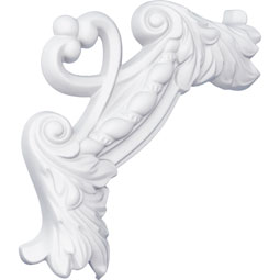 Ekena Millwork - PML09X09DE - Endurathane Devon Rope Panel Moulding Corner, 9"W x 9"H (matches moulding PML02X00DE), Factory Primed