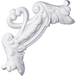 Ekena Millwork - PML09X09DE - Endurathane Devon Rope Panel Moulding Corner, 9"W x 9"H (matches moulding PML02X00DE), Factory Primed